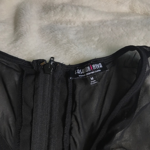 Fashion Nova Long Black Dress - Picture 2 of 4